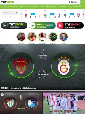 TRT Spor android App screenshot 4